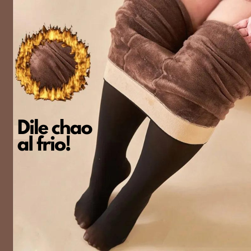 Panty Calza Efecto Piel Para Invierno